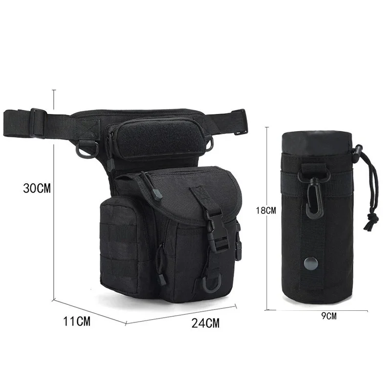 JBTP New Men Drop Leg Bag Waist Bags Tactical Fanny Pack Belt Hip Military Shoulder Bags Camping Molle For Men Army Waist Bag