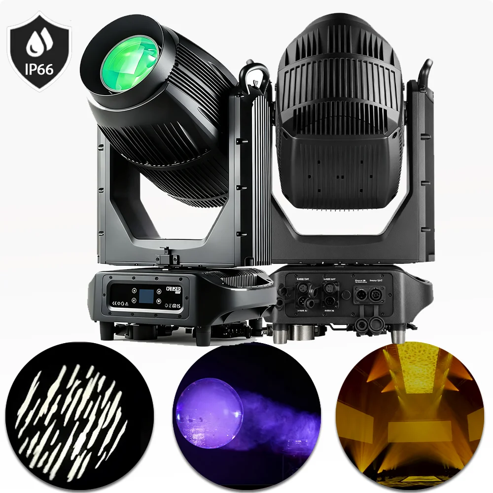 防水800W LEDズームプロファイルムービングヘッドライト、CMY CTO、16ゴボ、アトマイゼーションレインボー搭載、DJ、ディスコ、バー、ステージ照明効果用