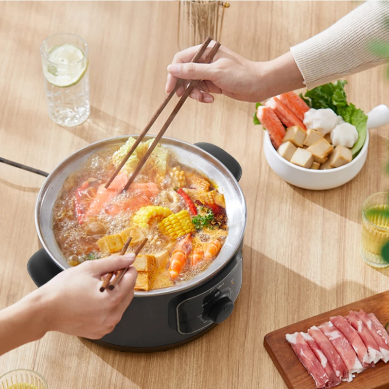 باخرة كهربائية منزلية متعددة الوظائف من الفولاذ المقاوم للصدأ ذات سعة كبيرة، باخرة مؤقتة على البخار، ثلاث طبقات