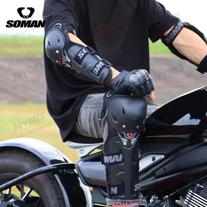 

Motorcycle Knee and Elbow Protection Four Piece Set for Men, Motorcycle Equipment, Warm Rider Anti Fall Protection K11