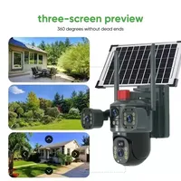 V380 Pro Low Power Ip Camera WiFi 8MP 4g Wifi Waterproof Outdoor Wireless Security WiFi Camera Surveillance Solar Energy Camera