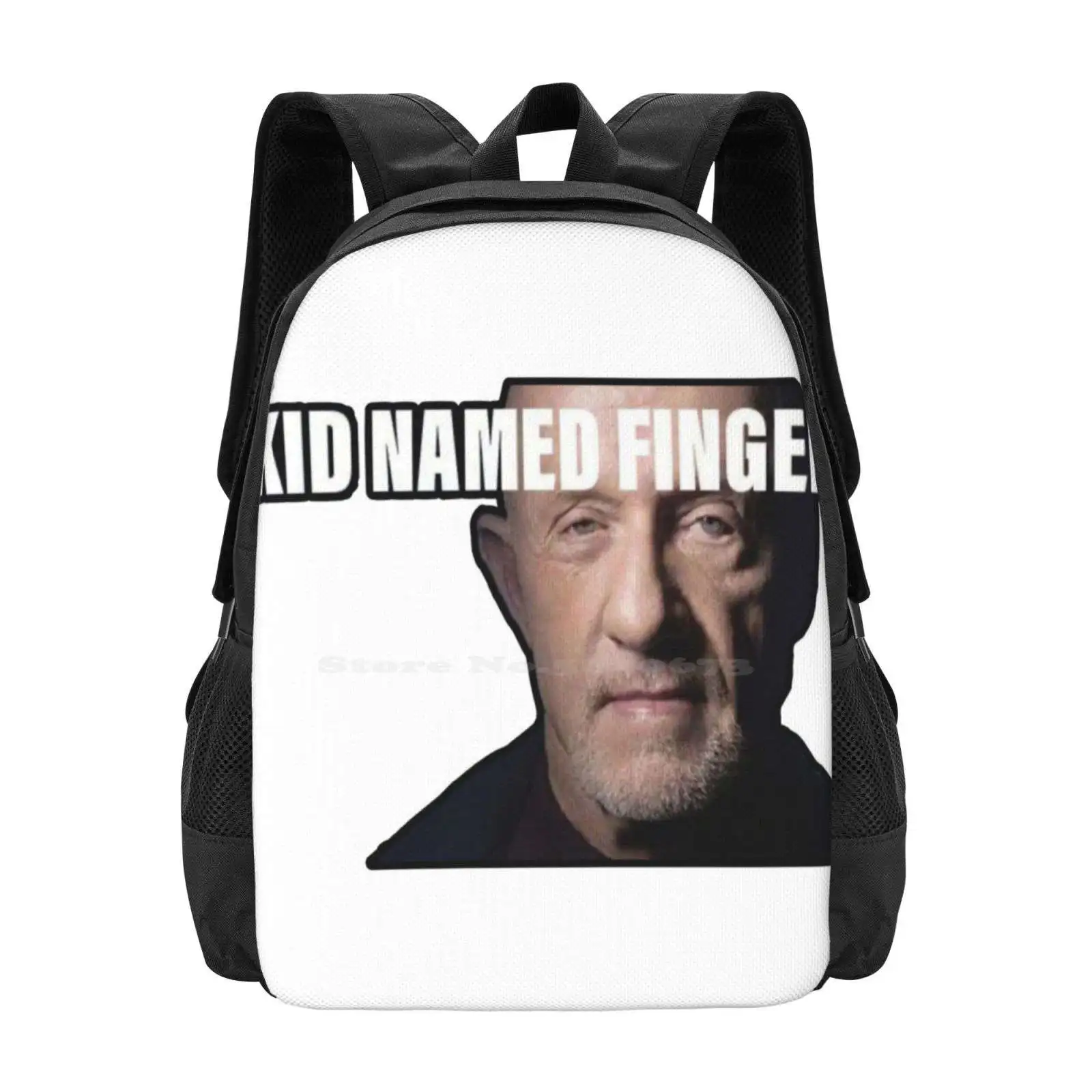 Kid Named Finger Hot Sale Schoolbag Backpack Fashion Bags Better Call Saul Kid Named Finger Walter White Jesse Funny Mike Meme