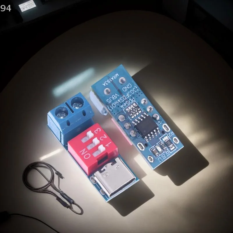 

Тестер регулируемого источника питания 5–20 В, 100 Вт, синий триггерный модуль USB Type-C, 1/2/5 шт., тестовая плата быстрой зарядки.