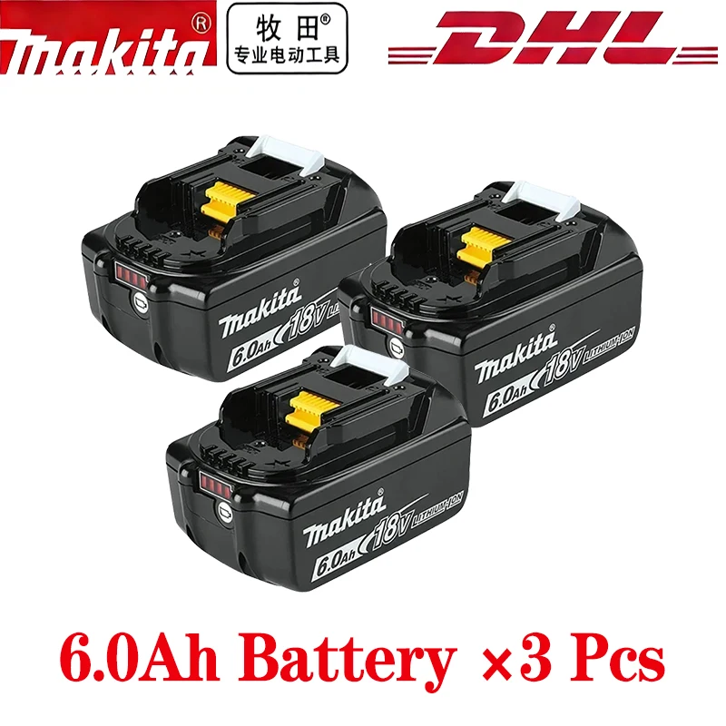 NIEUWE 2026 Originele 18V Makita 5.0Ah 6.0Ah Makita Batterij Vervangende Lithium Batterij BL1840 BL1850B BL1850 BL1860