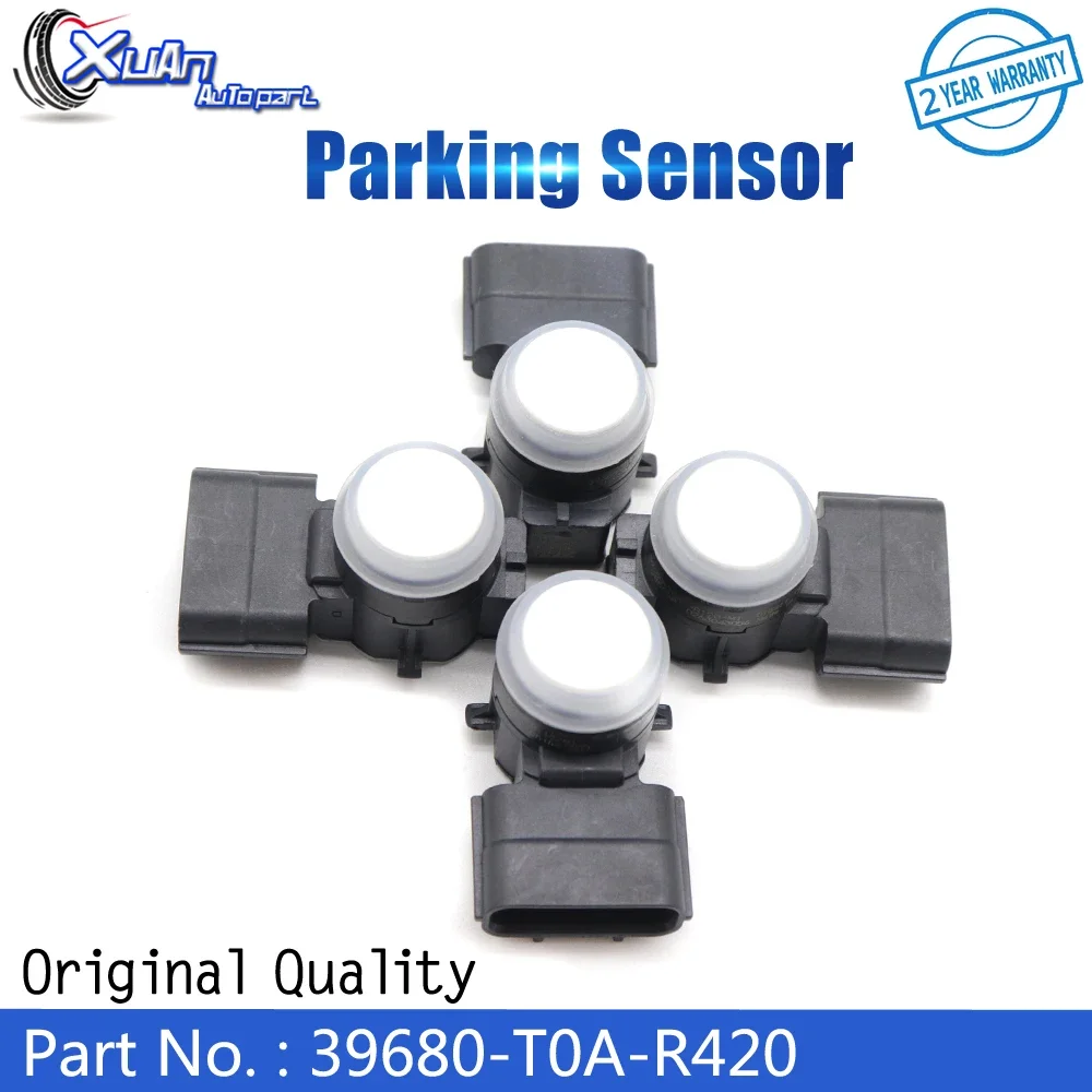 

XUAN White Distance Ultrasonic PDC Bumper Reverse Assist Backup Parking Sensor 39680-T0A-R420 for Honda Accord 2016 2017 2018