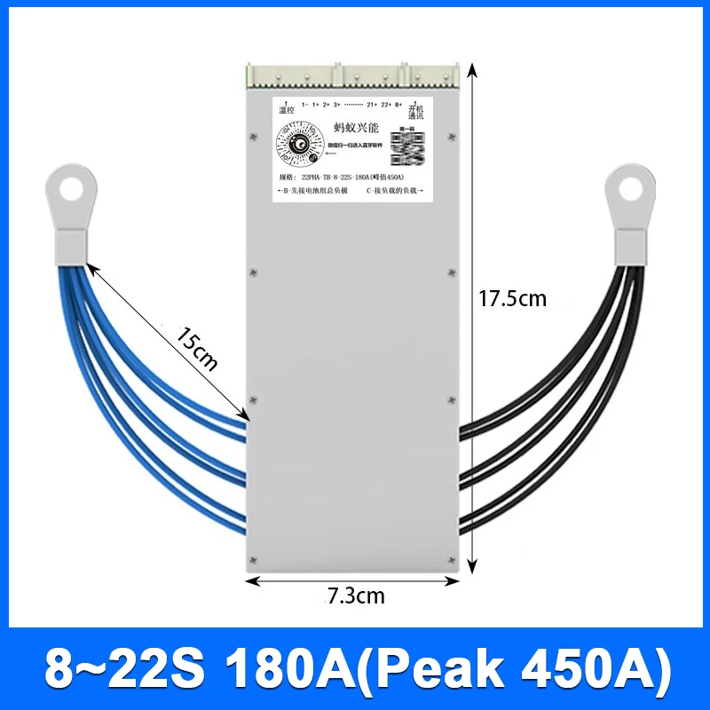 8 Đến 22S Kiến BMS Pin Lithium Ban Bảo Vệ Li-ion Lifepo4 40A 80A 120A 180A 240A Bluetooth Thông Minh wirhout Màn Hình LCD