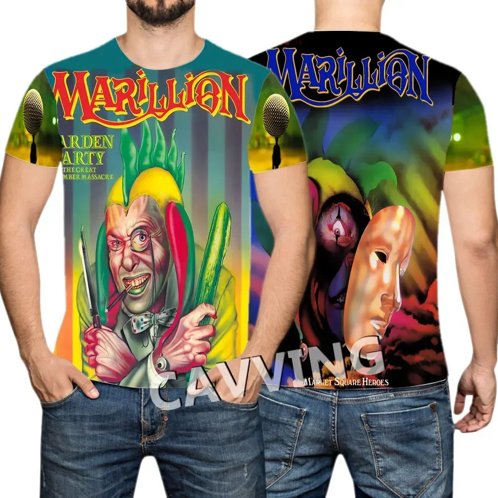 Classic Marillion Rock Band 3D Print T-shirt Summer Women/men Hip Hop Trend Tee Shirt Fashion Street Harajuku Style Top Clothing