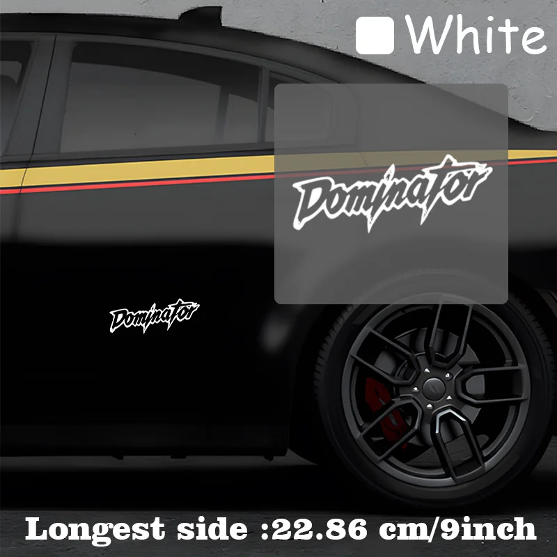

1PC Multicolor Dominator Text Stickers Waterproof Vinyl Decals for Car Motorcycle Laptop Phone Decor