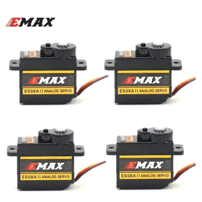 EMAX ES08A II 9g Micro Servo Kunststoff Getriebe Analog Mini Servo 1,8 kg/Sek für RC Modelle Starrflügel 3D Flugzeug Ersatz DIY Teile