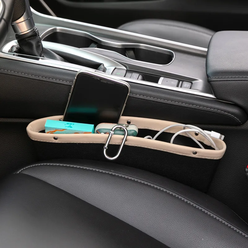 Car Seat Gap Storage Box Auto Seat Crevice Organizer Pocket Multifunctional Side Slit Catcher Holder For Phone Keys Cards image 3