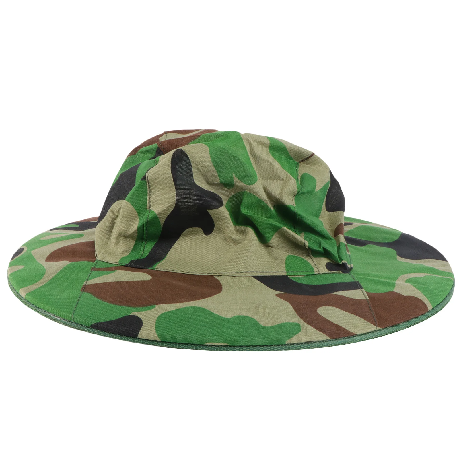 التمويه شال قبعة بحافة مع ناموسية الحرير الساتان الحشرات مقاومة قبعة واقية لتربية النحل التخييم في الهواء الطلق التنزه