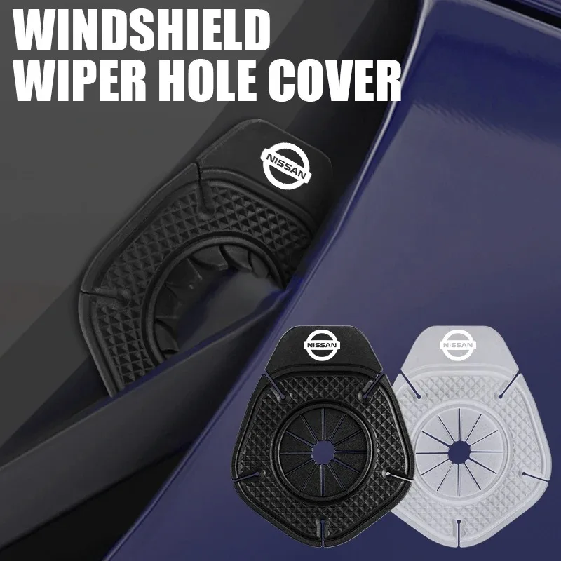 Universal Car Windshield Wiper Bottom Hole Protective Cover For Nissan X-trail Qashqai Note Juke Sentra Patrol Navara Micra Leaf