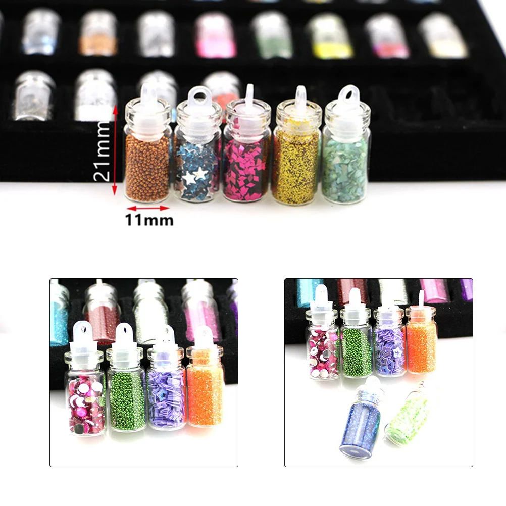 

DIY Nail Art Set 48 Patterns Diverse Shapes Vivid Colors Easy Apply Natural Artificial Nails Decor DIY Nail Art