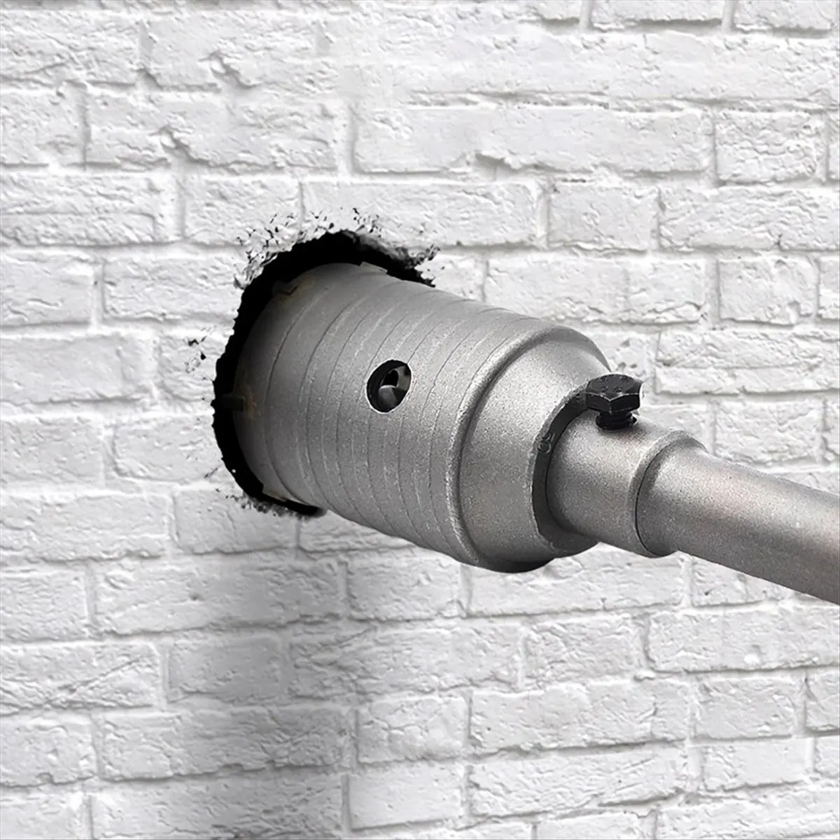 BHBL 1Set 2 1/2 Inch Concrete Hole Saw with 220mm SDS Plus Shank, 65mm Wall Hole Saw Drill Bit for Cement Brick Stone Wall
