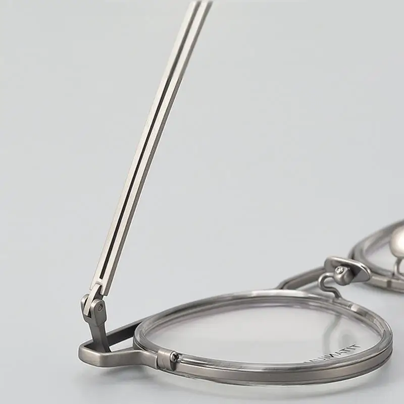 TFTB New Retro Round Men's and Women's Glasses Luxury Pure Titanium Trend Optical Prescription Fashion Eyeglasses Frames 139mm