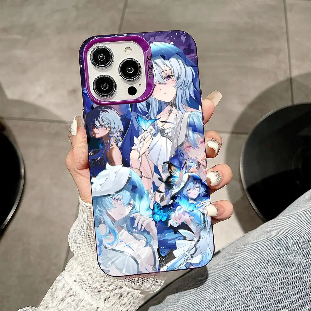 Wuthering Waves Shorekeeper Phone Case for iPhone 17 16 15 14 13 12 11 X XR XS 8 7 Pro Max Plus Translucent Purple Cover Cover