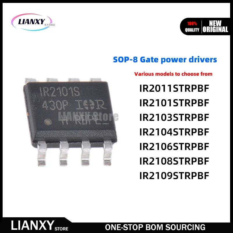 10PCS SOP-8 IR2011S IR2101S IR2103S IR2104S IR2106S IR2108S IR2109S TRPBF STRPBF TRPBF Gate power drivers New Original