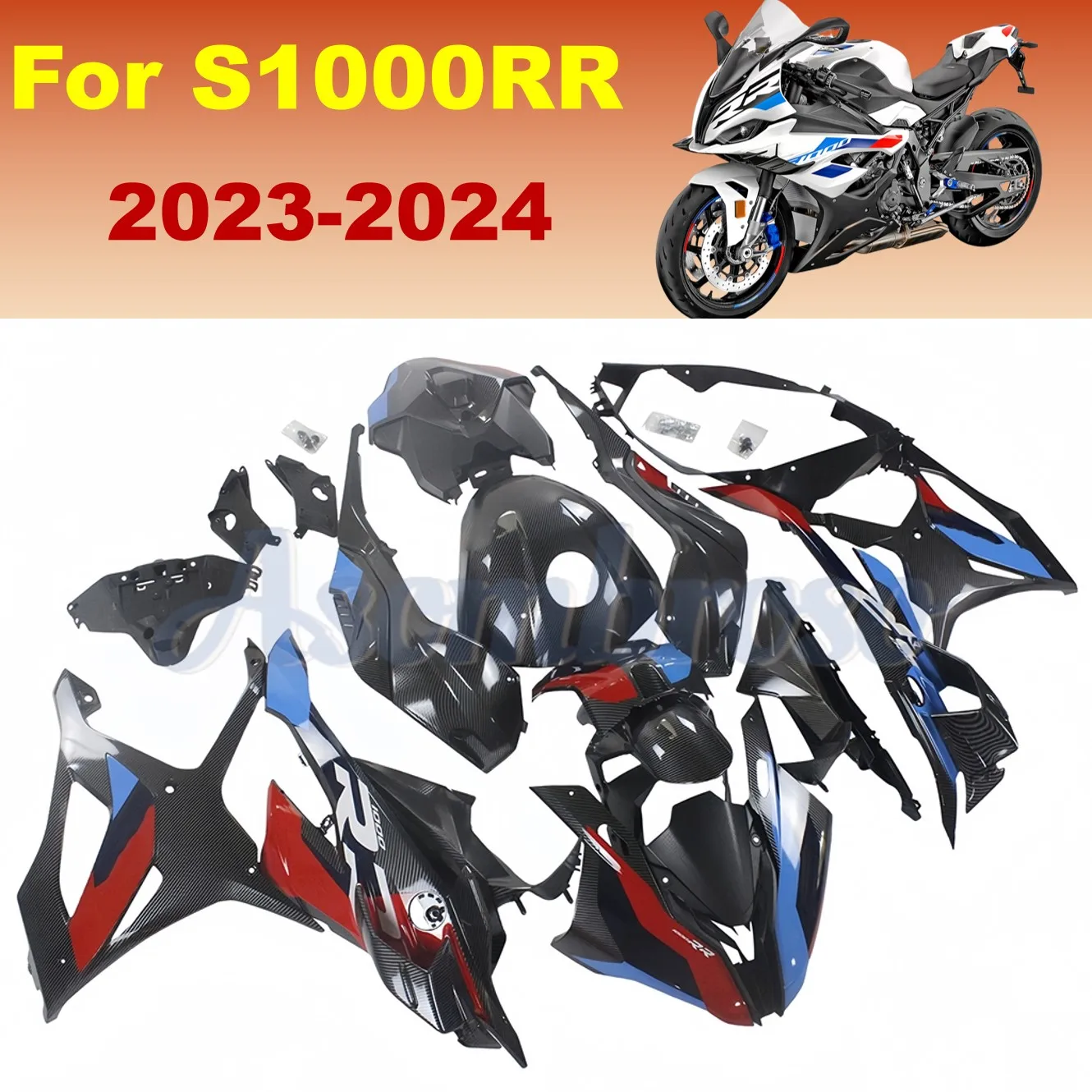 S1000RR 2023 2024 S1000 RR ABS Carbon Fibre Fairing kit For BMW Brand OEM Replica Bodywork Shell ZXMT