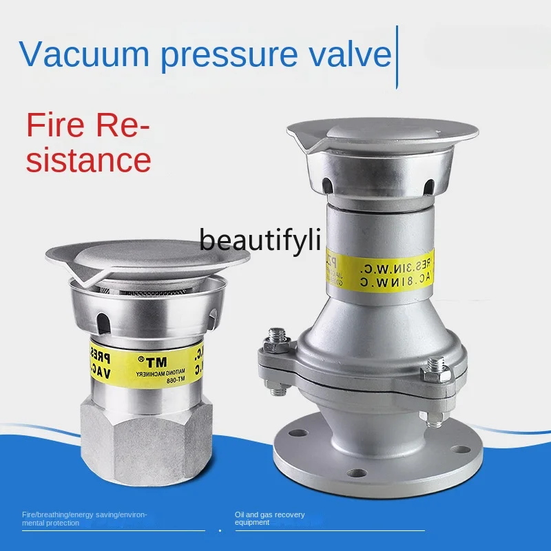 yj Dn50 Vacuum Pressure Valve Ventilation Cap Oil and Gas Recovery Equipment Fire Resistance Breather Valve Pv Valve