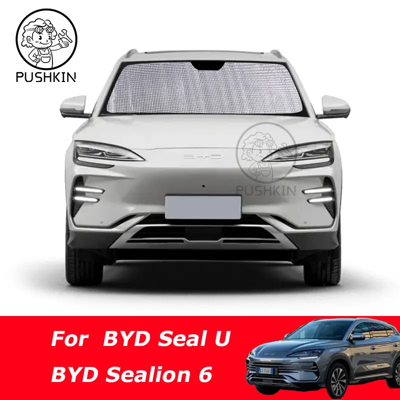 

Солнцезащитный козырек для BYD Seal U Sealion 6 EV Song Plus DMI Champion Edition 2025 2024 2023, аксессуары для затенения лобового стекла