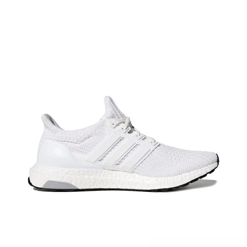 Adidas ULT Fabric Shock Absorption Anti-slip Wear Breathable Men's and Women's Low-top Running Shoes, Pure White