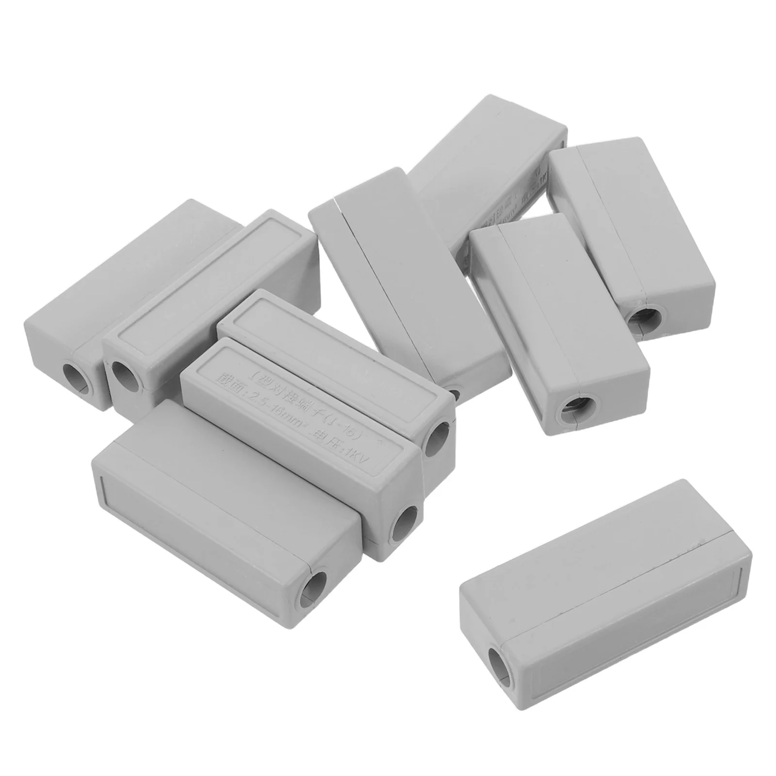 

10Pcs Copper Terminal Block Heavy Duty Bus Bar Screw Type Wire Connection for Grounding Power Electrical Distribution Marine