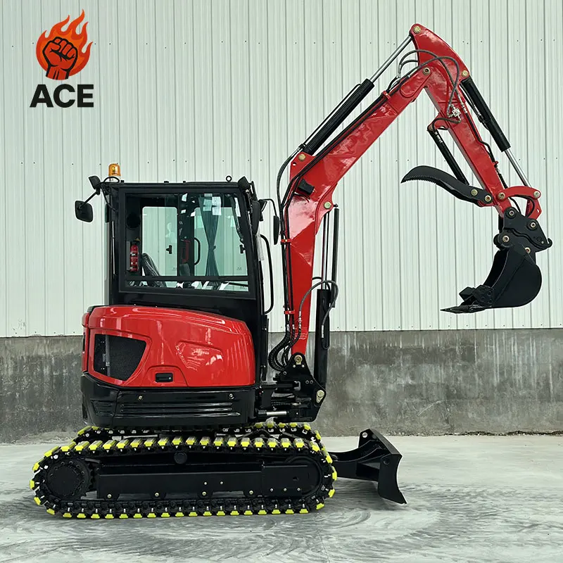 

Customized 4 ton cheap mini excavator kubota engine mini excavadora digger farm house mini excavator 3.5 ton with free shipping