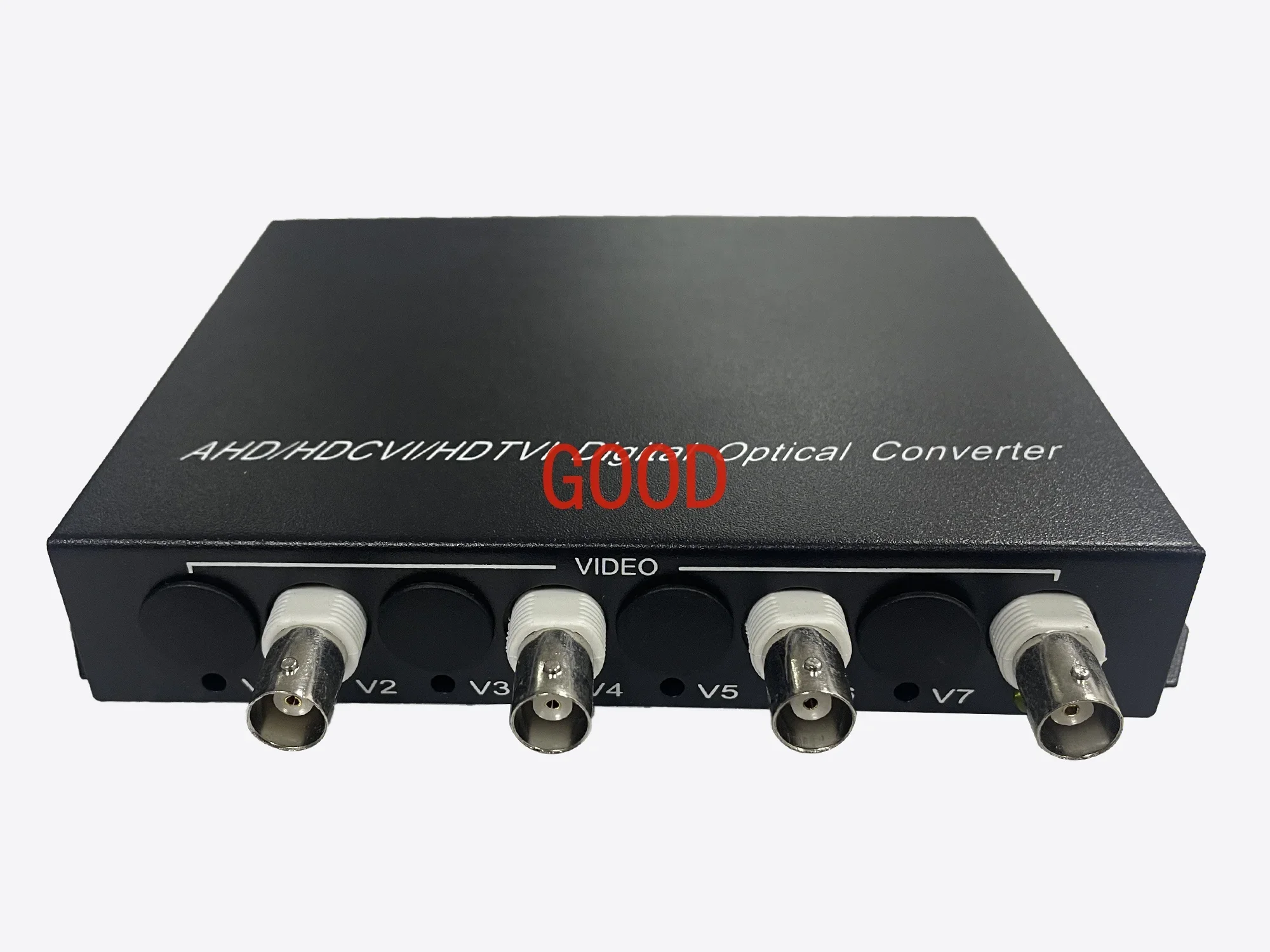 4 قنوات CVI/TVI/AHD HD 1080P 2 مليون بكسل فيديو 1 قناة RS485 بيانات BNC إلى محول بصري رقمي للفيديو من الألياف