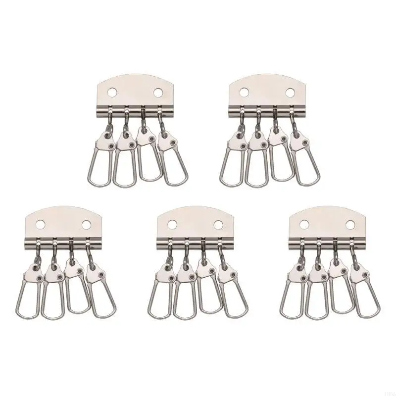 5 Pcs/Set Keychain Organizers Row Keyring Organizers Practical Holders