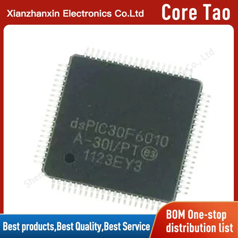 

1PCS/LOT DSPIC30F6010A-30I/PT DSPIC30F6010 Microcontroller chip