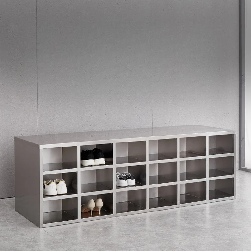 

Directly from the manufacturer, factory dust-free workshop laboratory staff change shoes multi-grid stainless steel shoe cabinet