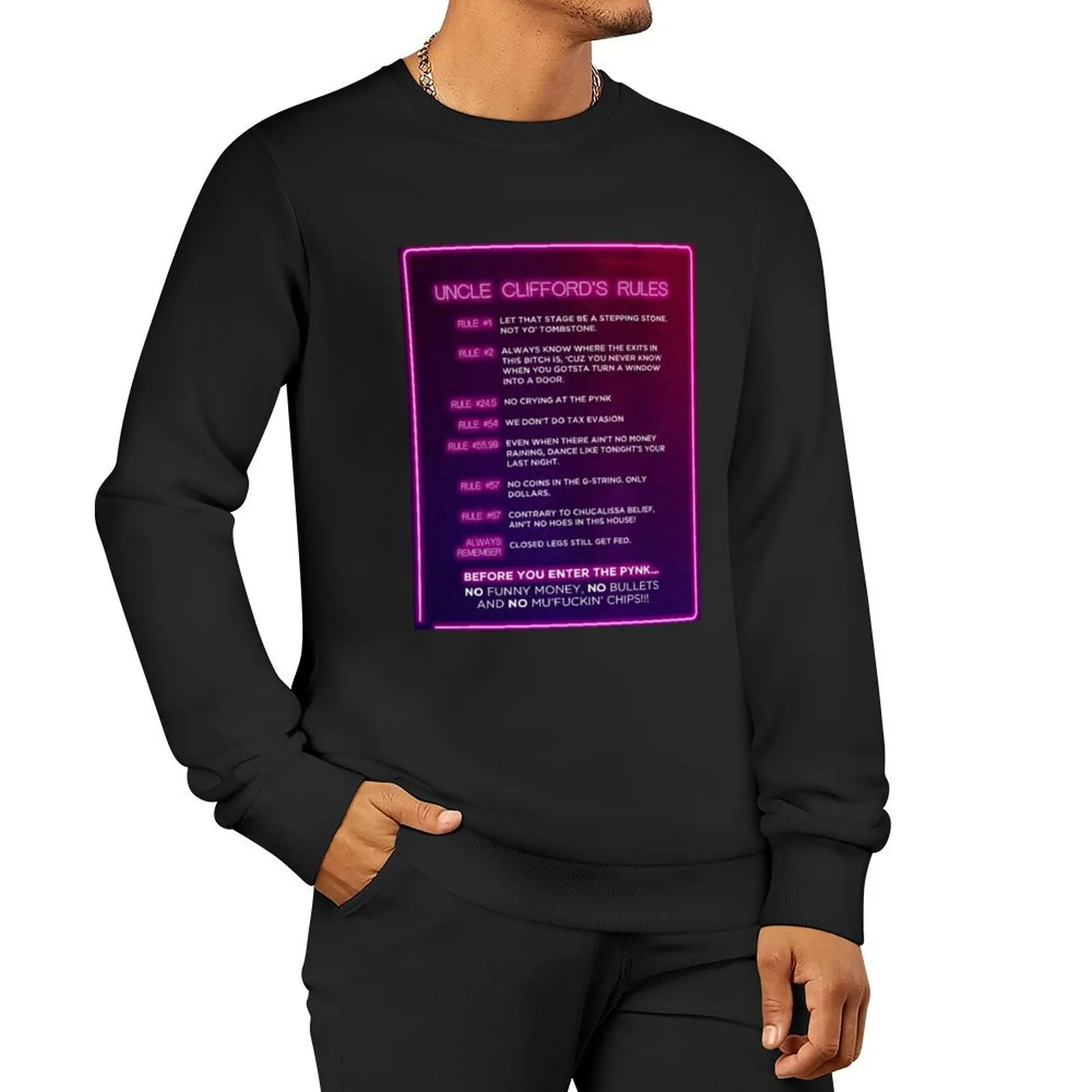 

Uncle Cliffords Rules Pullover Hoodie men's autumn clothes new sweatshirt