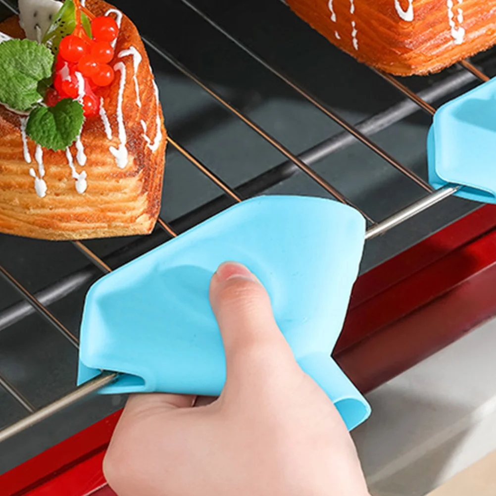 

Silicone Funnel Insulation Clip Anti Heat Pot Lid Handle Cover Non Slip Kitchen Supplies Thermal Resistant Silicone Material