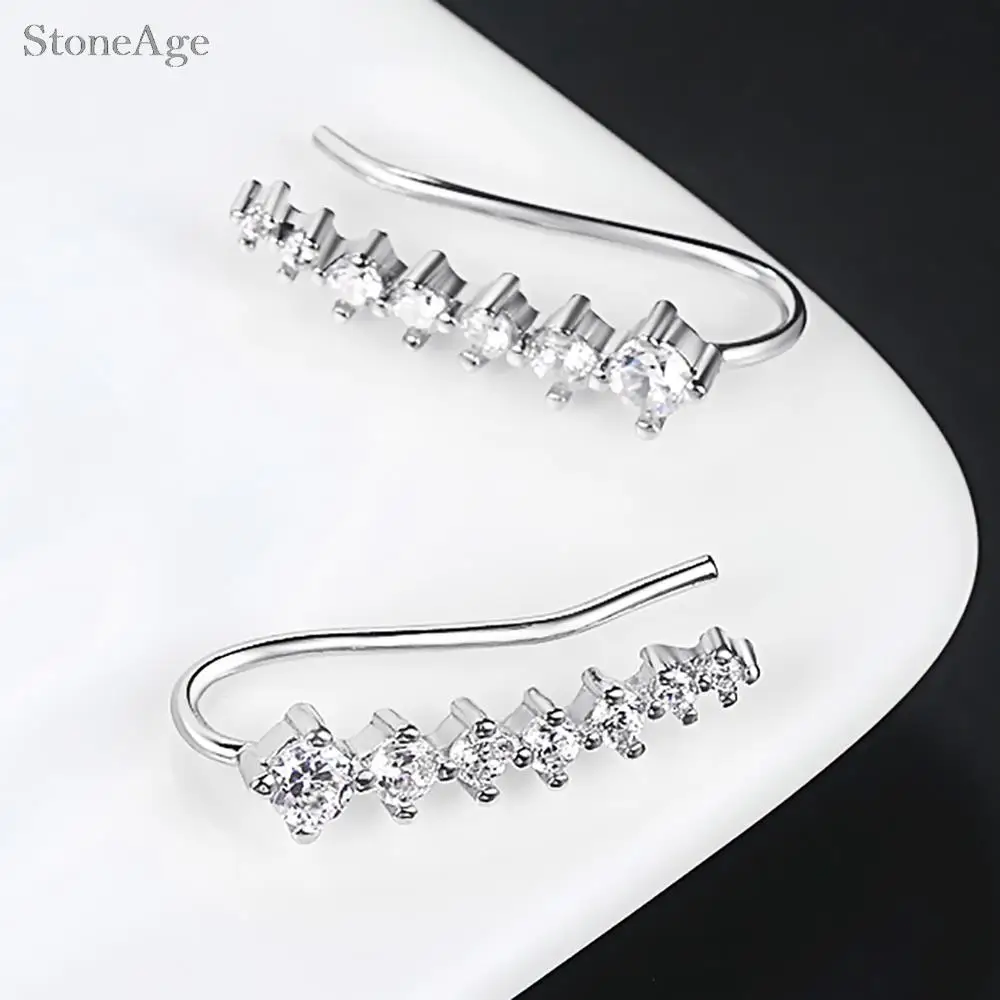 Y2k Ohrpiercing Helix Daith Snug Ohrringe für Frauen 1 Stück Zierlicher Knorpel Tragus Clicker Septum Ring mit Kette Damenschmuck – Detail 8