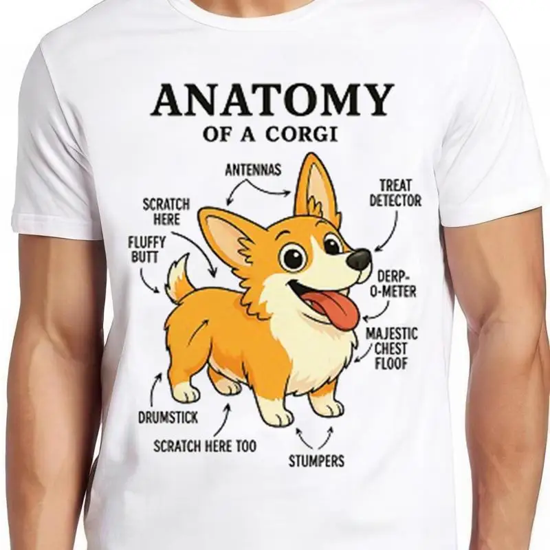 

Anatomy Of A Corgi Funny Dog Puppy Cool T Shirt 28