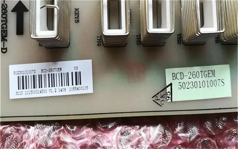 BCD-260TGEM display panel is suitable for Midea refrigerator touch panel control panel button board 50230101007S