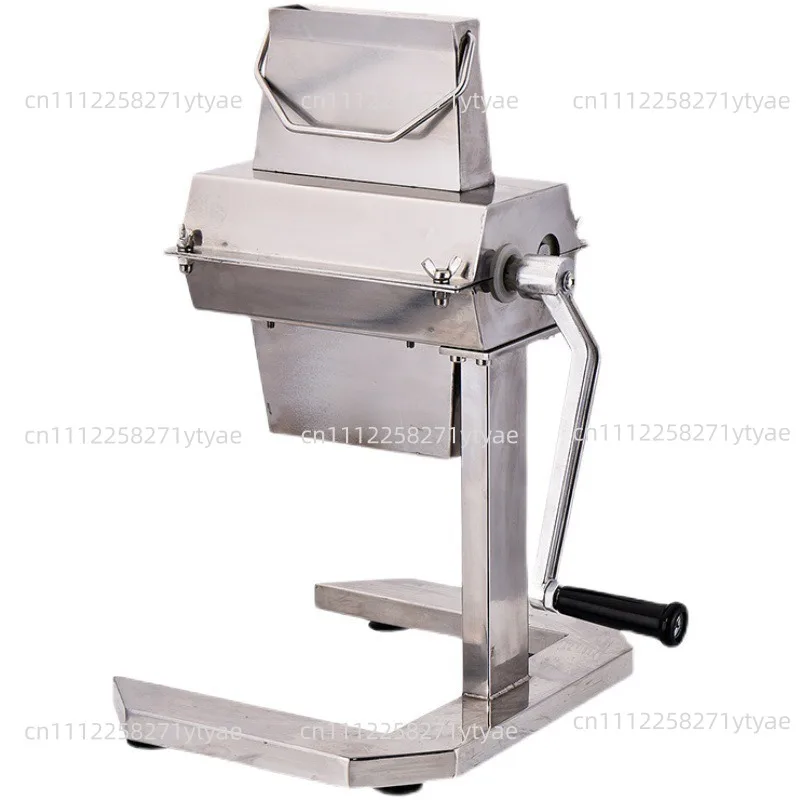 Heavy-Duty Commercial Manual Meat Tenderizer Machine - Stainless Steel Kitchen Appliance for Enhanced Beef Texture