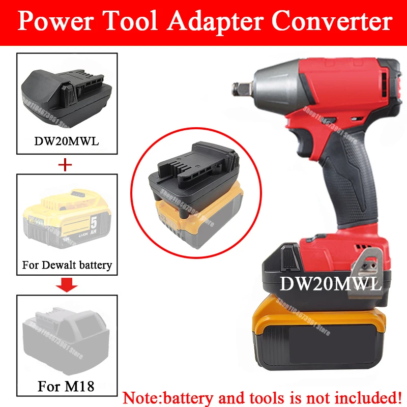 Power Tools  Adapter Converter for Makita BL1830 for Dewalt 18V 20V Li-ion Battery for Milwaukee for M18 18V Electric Power Tool