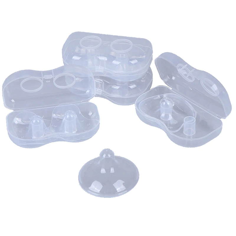 2Pcs/Lot Silicone Nipple Protectors Feeding Mothers Shields Protection Cover