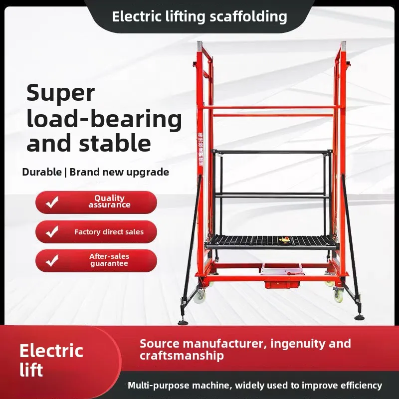Electric scaffolding lift 4m 6m mobile electric lifting platform foldable electric scaffolding lift