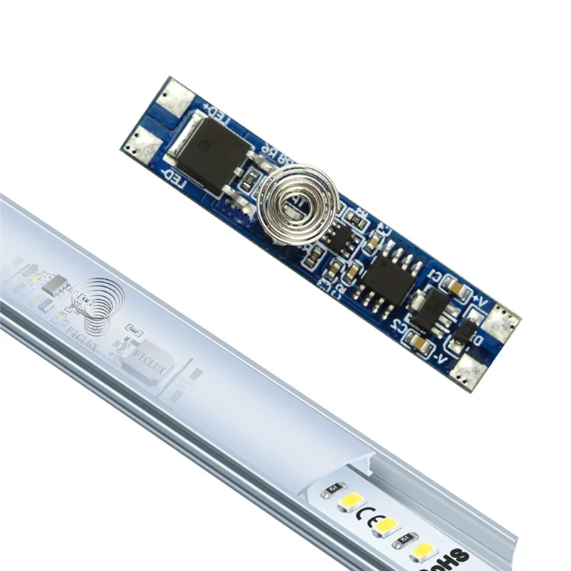 Sakelar sentuh kontrol peredupan PCBALED, sakelar Sentuh lampu LED cerdas 5 v-24 V 8A