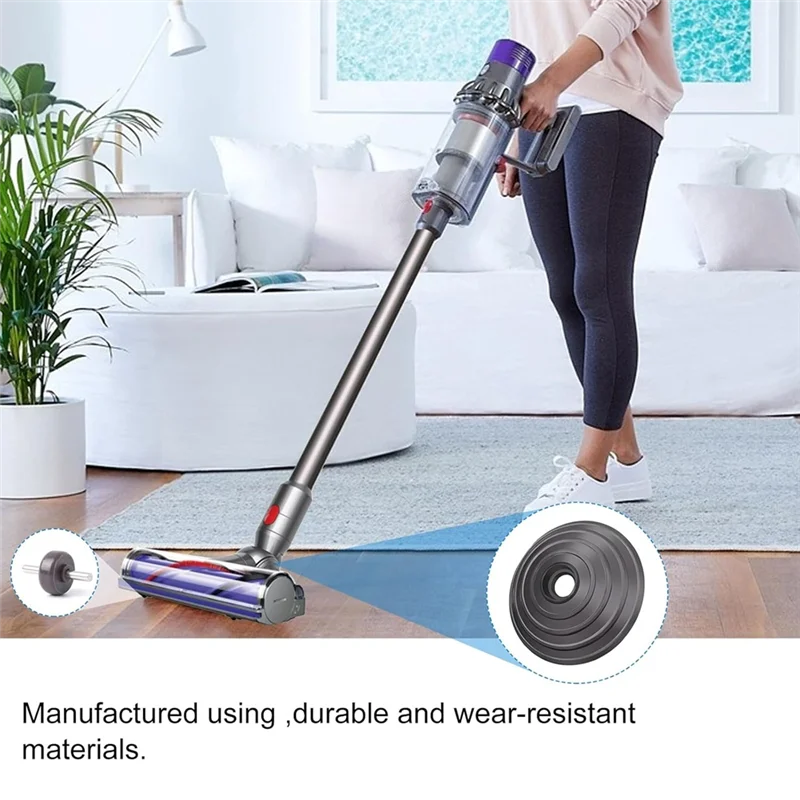 CKFAM-مجموعة بديلة من موصل رأس فرشاة المحرك المباشر لـ Dyson V6 V7 V8 V10 V11 V12 مكنسة كهربائية 35 وات 50 وات عجلات كرة على شكل حرف V