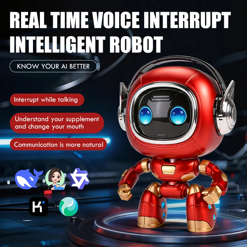 Multi AI Model Supported Intelligent Chat Robot Kids Educational Toy Bilingual Translation Story Telling Companion Robot