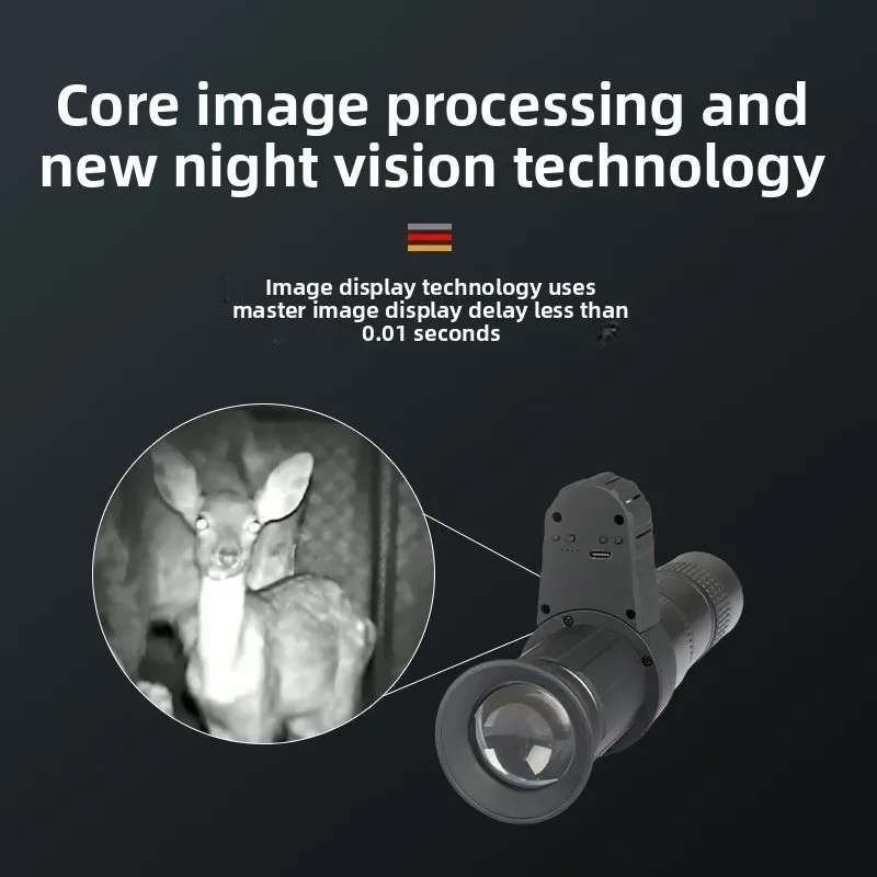 Instrumento Cursor cruzado visión nocturna infrarrojo alta definición búsqueda todo telescopio negro cubierta visión nocturna caza