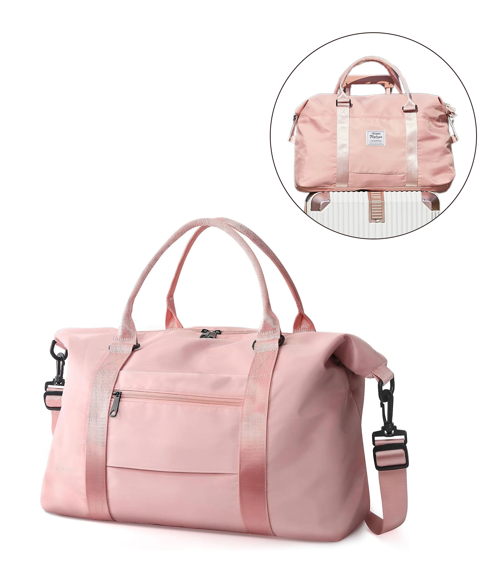 Новинка 2024 года, большая вместительная дорожная спортивная сумка, женская дорожная сумка выходного дня, сумка-тоут для ночного спортзала с мокрой сумкой