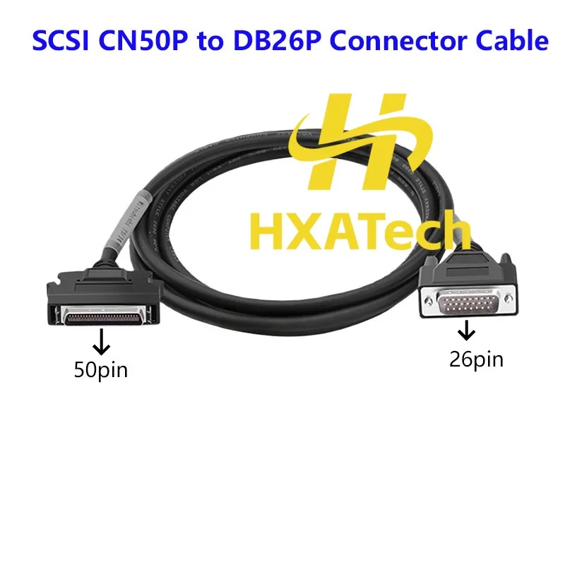 HXATech - SCSI Cable CN50 to DB26 Connector Cable CN 50pin to DB 26pin servo Adapter Cable Cord for scanners industrial MO