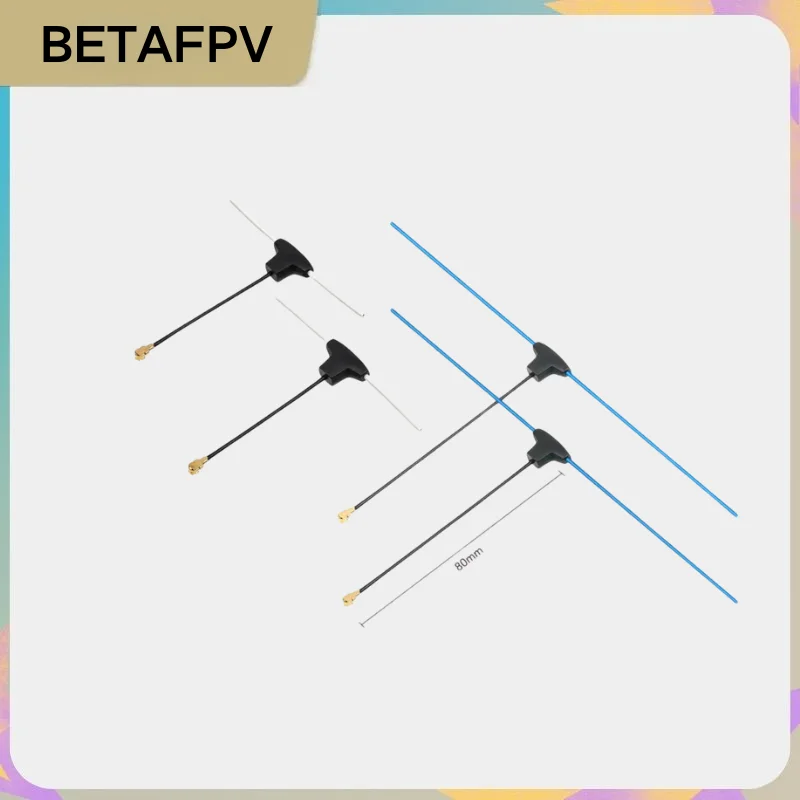 BETAFPV Dipole T Antenna 2.4GHz 915MHz 868MHz Receiver 2dBi Gain, Compatible ExpressLRS ELRS for FPV Drone DIY RC Parts (2 PCS)