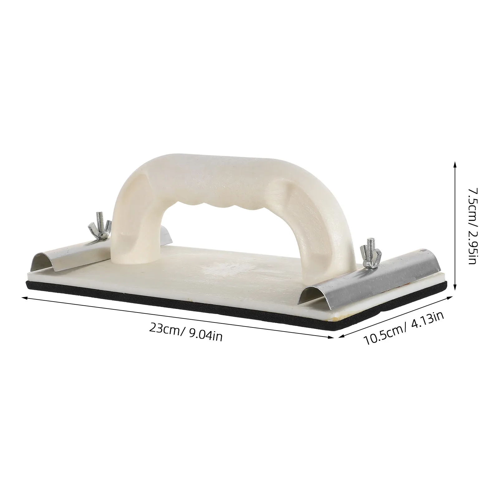Sandpaper Holder Handle Ergonomic Drywall Sander Manual Putty Finishing Tool Sanding .04 X 4.13 Inch Dustless Wall