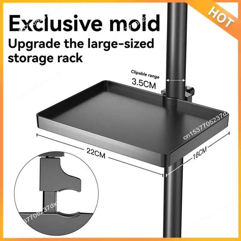

A43M 781E Universal Mic Stand Holder, Adjustable Tray For Microphones And Sound Cards, Clamp-On Design