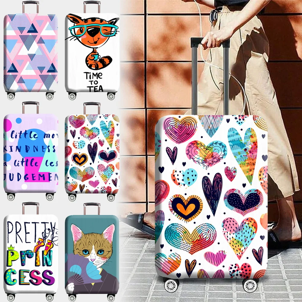 

Travel Luggage Covers Luggage Protector Cover Elastic Polyester Suitcase Case Foldable Trolley Case Cover for Men and Women's